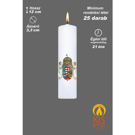 Címeres gyertya (Magyar Szent korona címerrel) - (CMNM-1233)