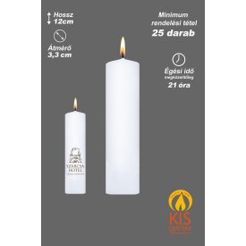   Éttermi gyertya - logóval vagy egyedi matricával is elkészíthető