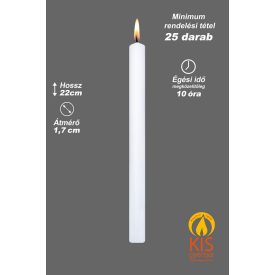   Éttermi gyertya - logóval vagy egyedi matricával is elkészíthető