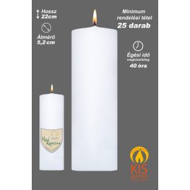   Éttermi gyertya - logóval vagy egyedi matricával is elkészíthető