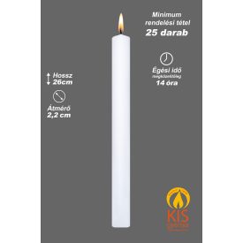   Éttermi gyertya - logóval vagy egyedi matricával is elkészíthető
