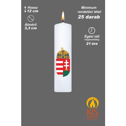 Magyar címeres gyertya - (TGYCI-1233)