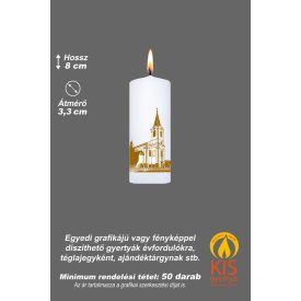 Egyedi fényképes gyertya - RENDELÉSRE - (TGYEGY-0833)