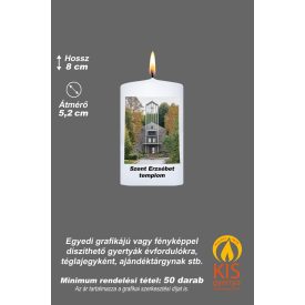 Egyedi matricás gyertya - RENDELÉSRE - (TGYEGY-0852)