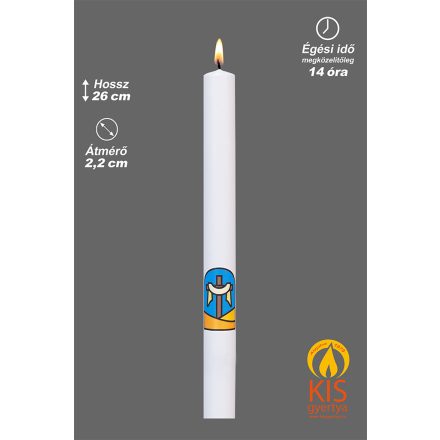 Gyertya húsvéti liturgiára körmenetre 26cm