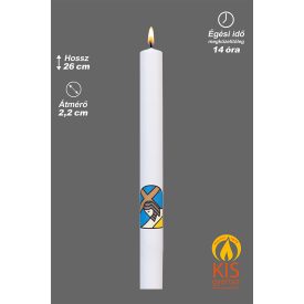 Gyertya húsvéti liturgiára körmenetre 26cm