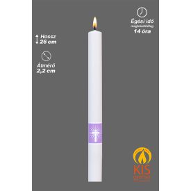 Gyertya húsvéti motívummal körmenetre 26cm